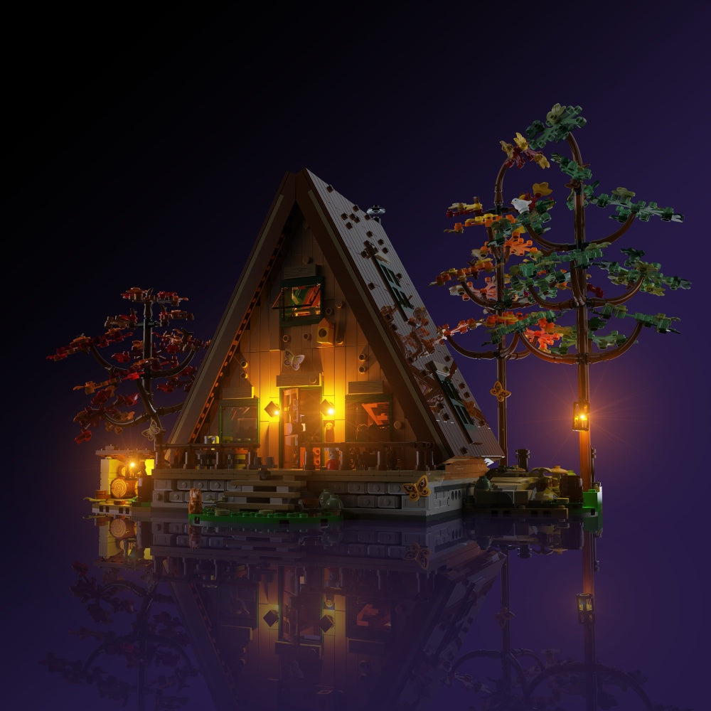 LMB 2.0 Light Kit for LEGO A-Frame Cabin #21338 | Light My Bricks