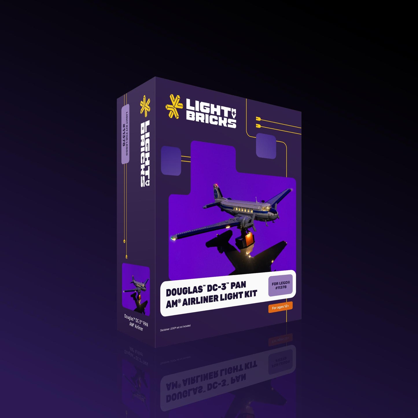 Light Kit for LEGO® Douglas™ DC-3™ PAN AM® Airliner #11378