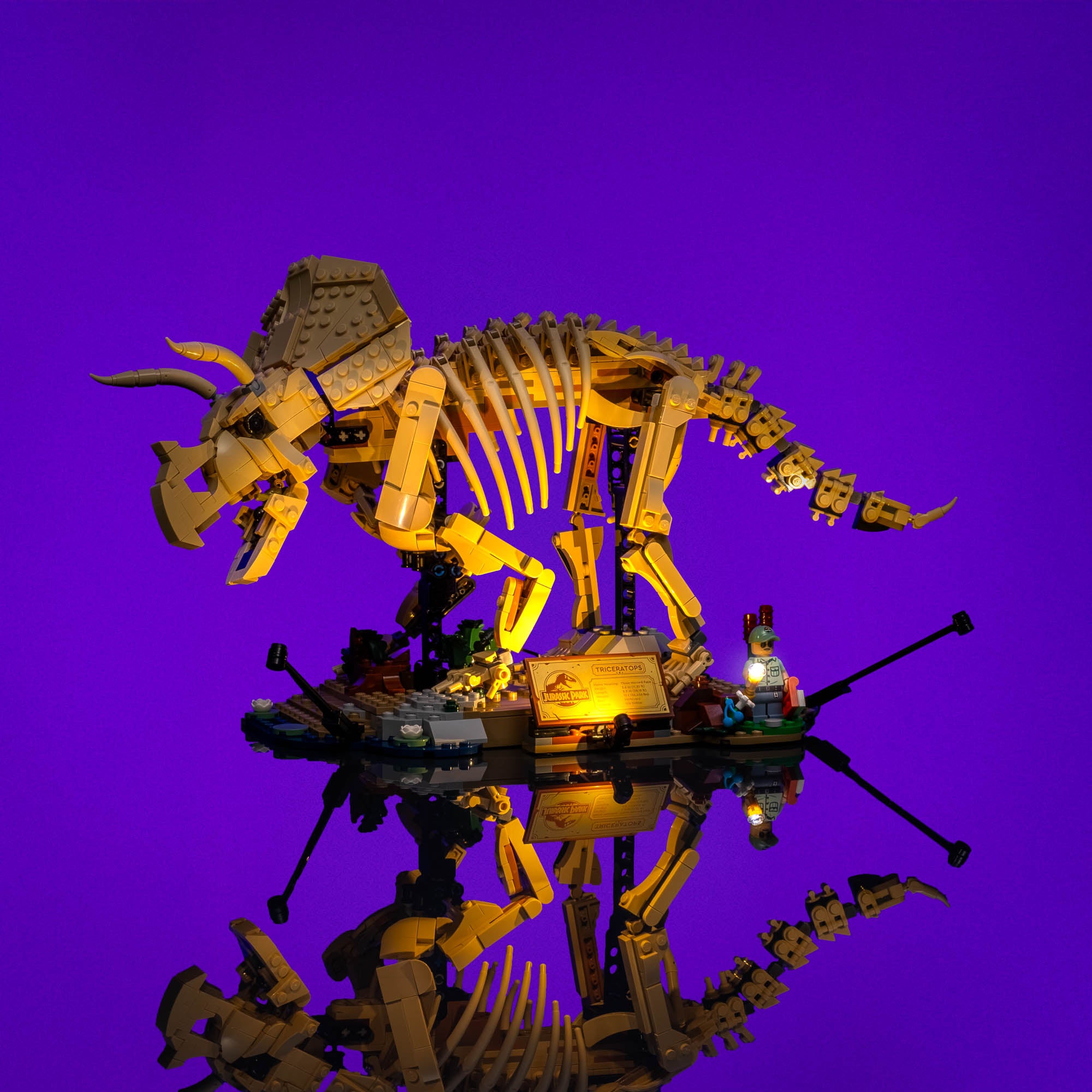 Light Kit for Jurassic World Dinosaur Fossils: Triceratops #77985