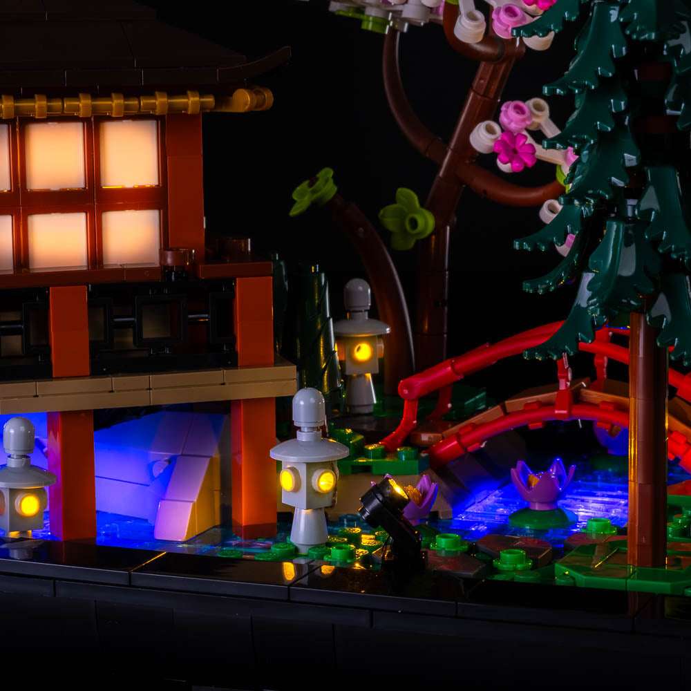 GEAMENT Jeu De Lumières Compatible avec Lego Le Jardin paisible Tranquil  Garden - Kit Déclairage LED pour Icons 10315 Jeu