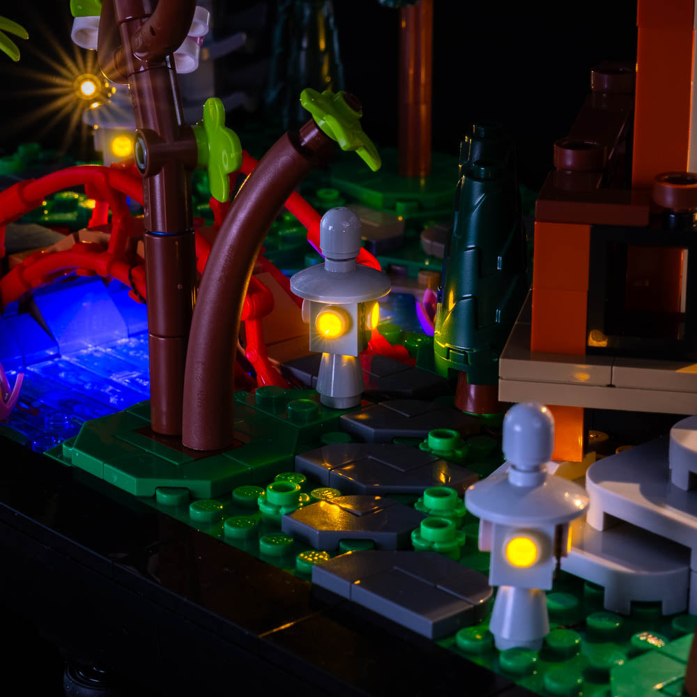 GEAMENT Jeu De Lumières Compatible avec Lego Le Jardin paisible Tranquil  Garden - Kit Déclairage LED pour Icons 10315 Jeu