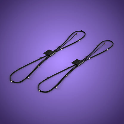 Astro Light String 10 LEDs (Black) - Multi Colour 30cm (2 Pack)