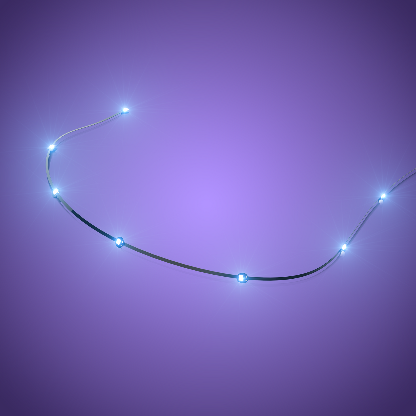 Astro Light String 6 LEDs - Cool White 30cm (2 Pack)