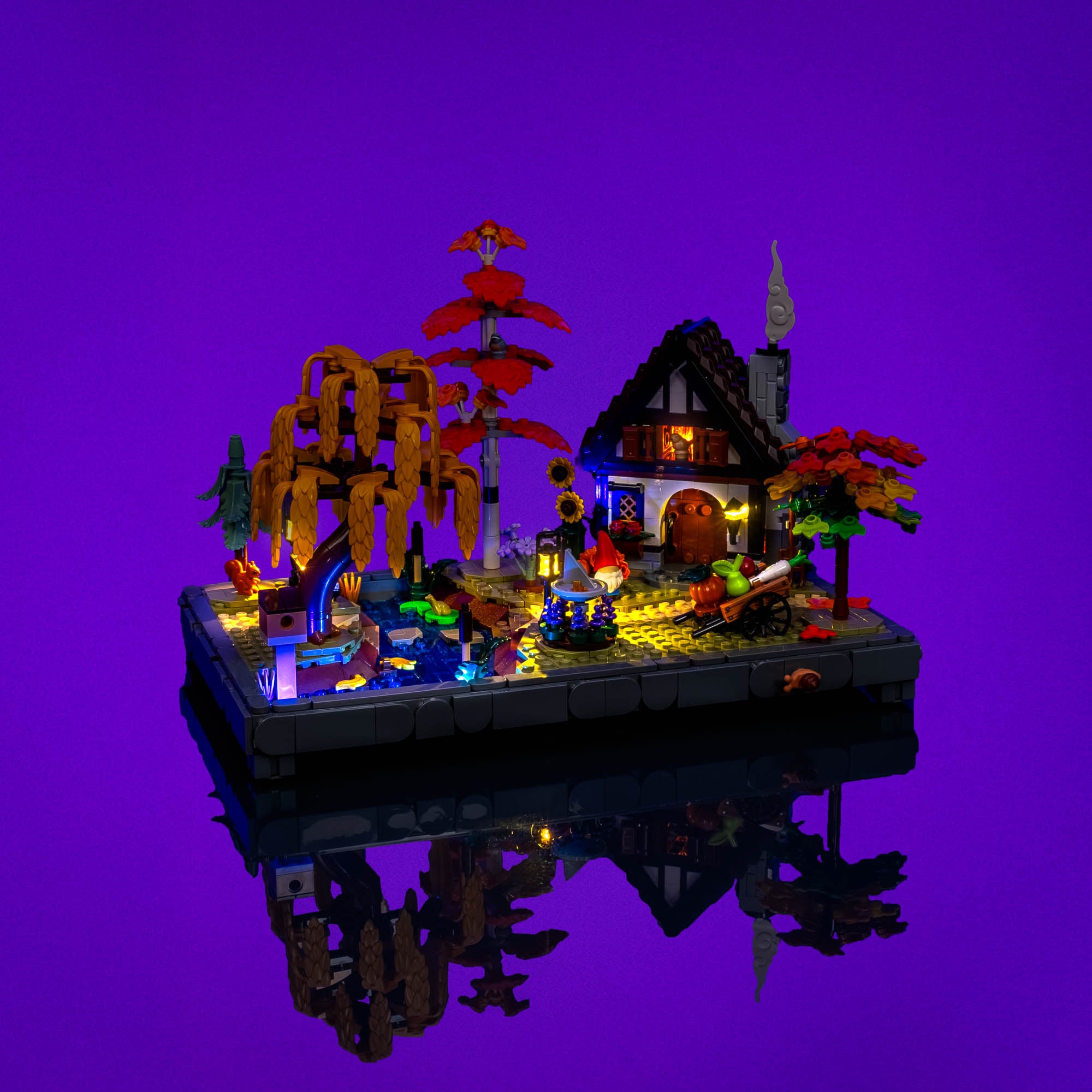 Light Kit for LEGO® Autumn Cottage Garden #11372 | Light My Bricks