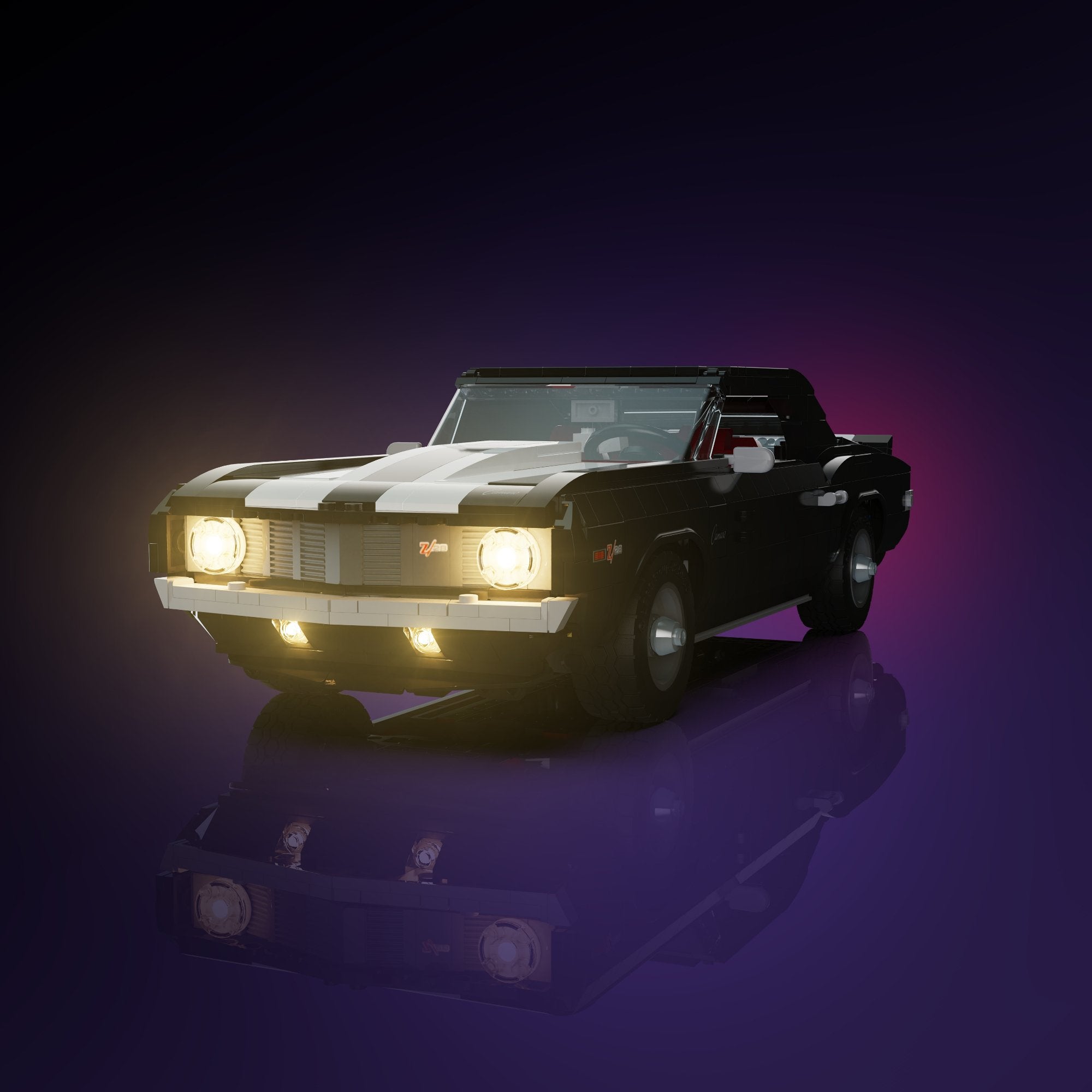 [未開封] ヨンケイ カスタム LIGHT BAND CUSTOM COVER LMB 2.0 Light Kit for LEGO Chevrolet Camaro Z28 #10304 | Light My