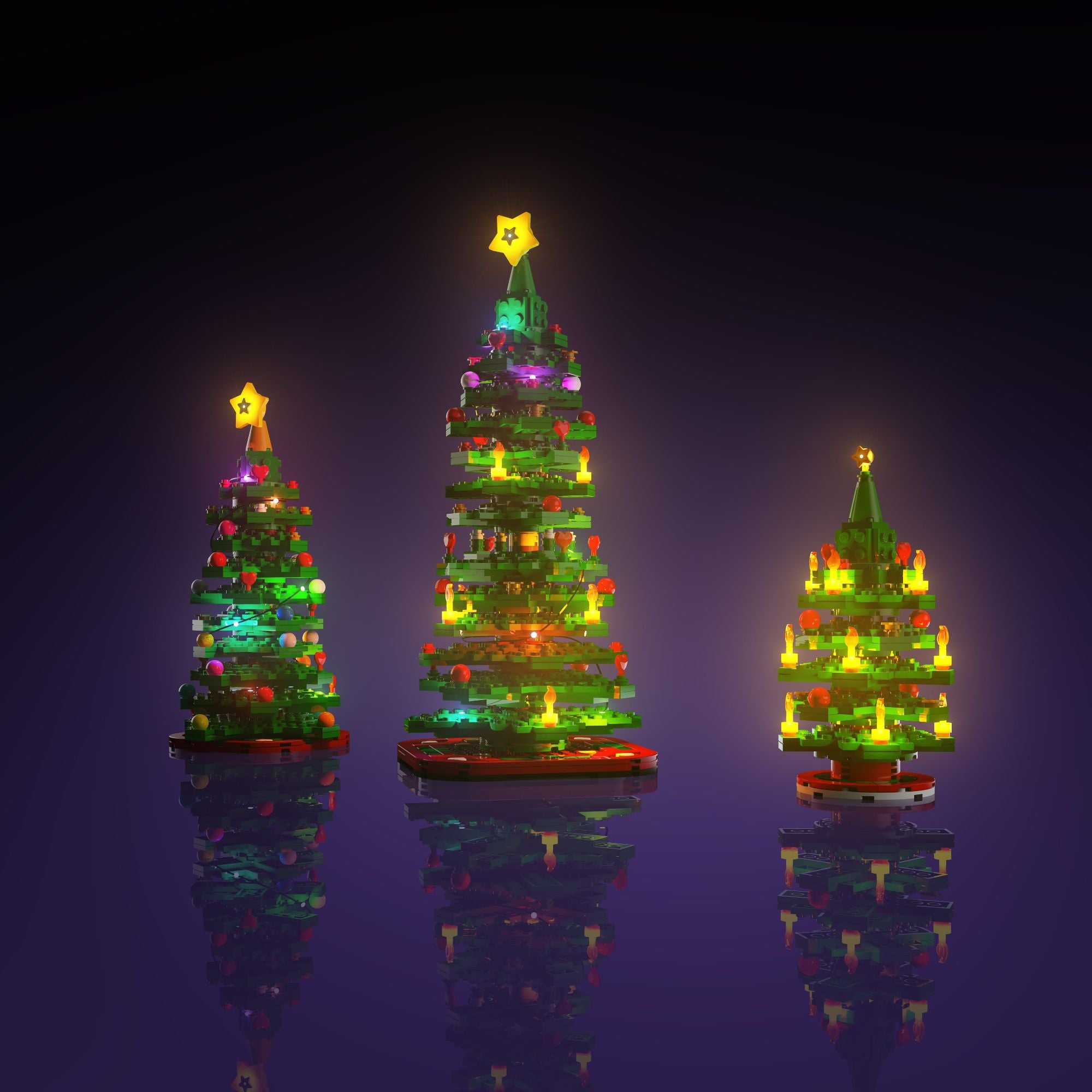 【新春セール】ハウスライト✨クリスマス✨3Pセット LMB 2.0 Light Kit for LEGO Christmas Tree #40573 – Light My Bricks USA