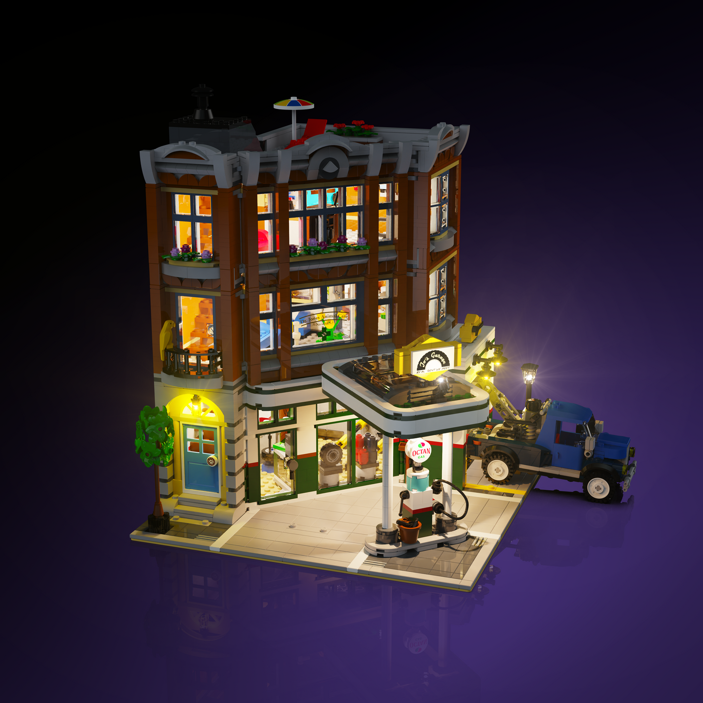 LMB 2.0 Light Kit for LEGO® Corner Garage #10264