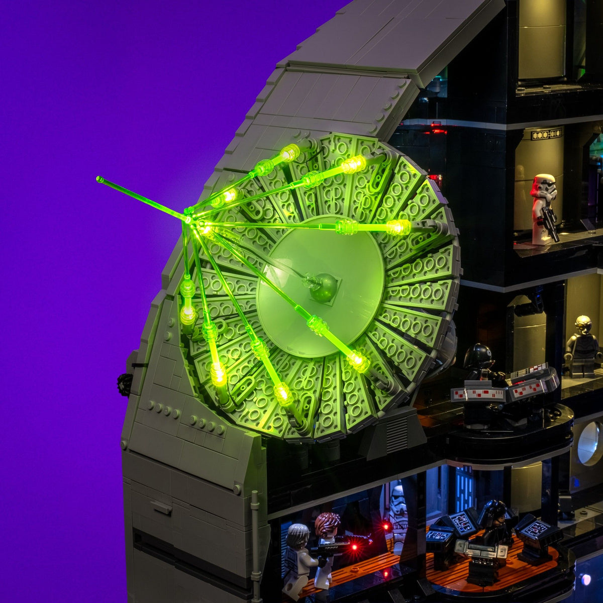 Superlaser vert illuminé de LEGO® Star Wars L'Étoile de la Mort