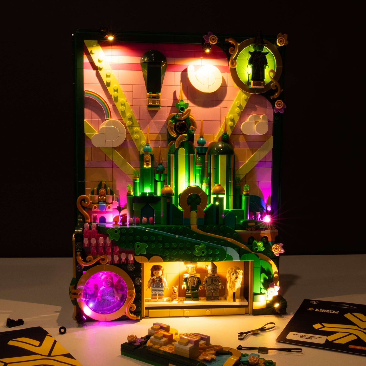 LEGO® Emerald City Wall Art #75685 DIY Light Bundle
