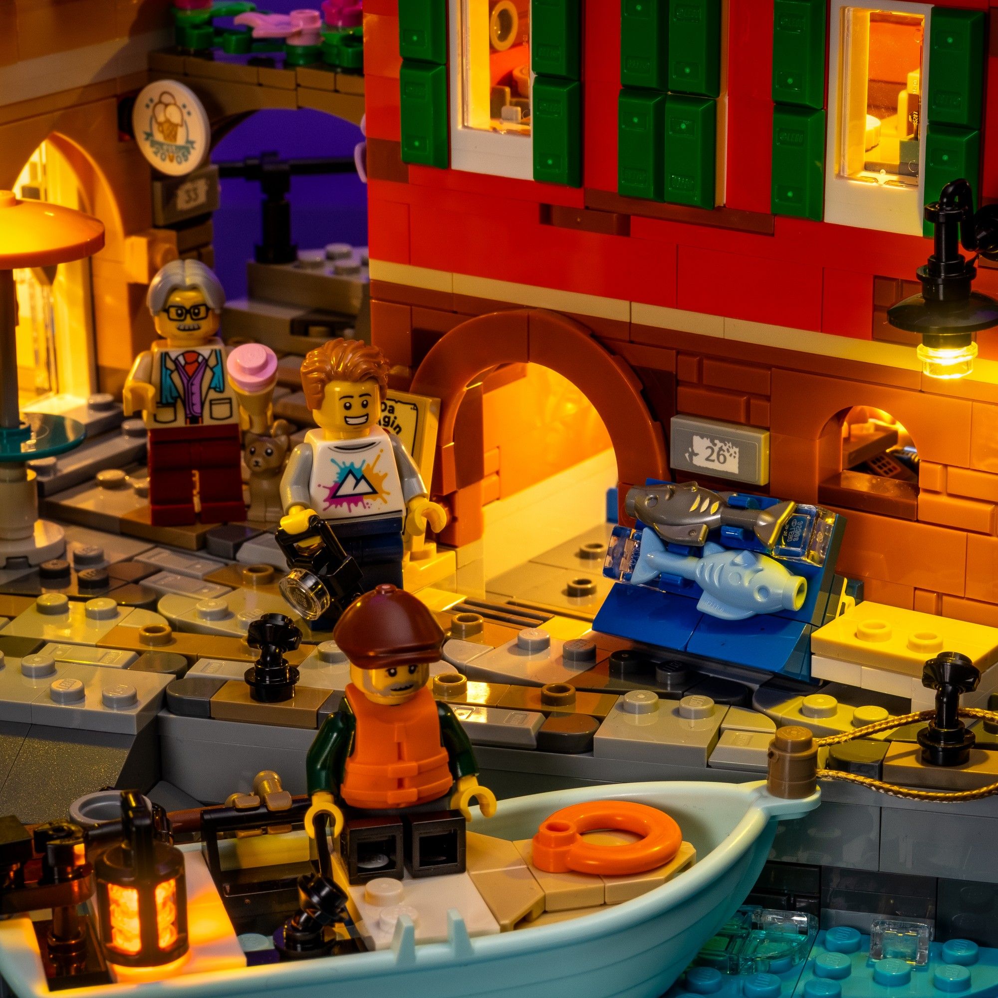 Light Kit for LEGO® Italian Riviera #21359 | Light My Bricks