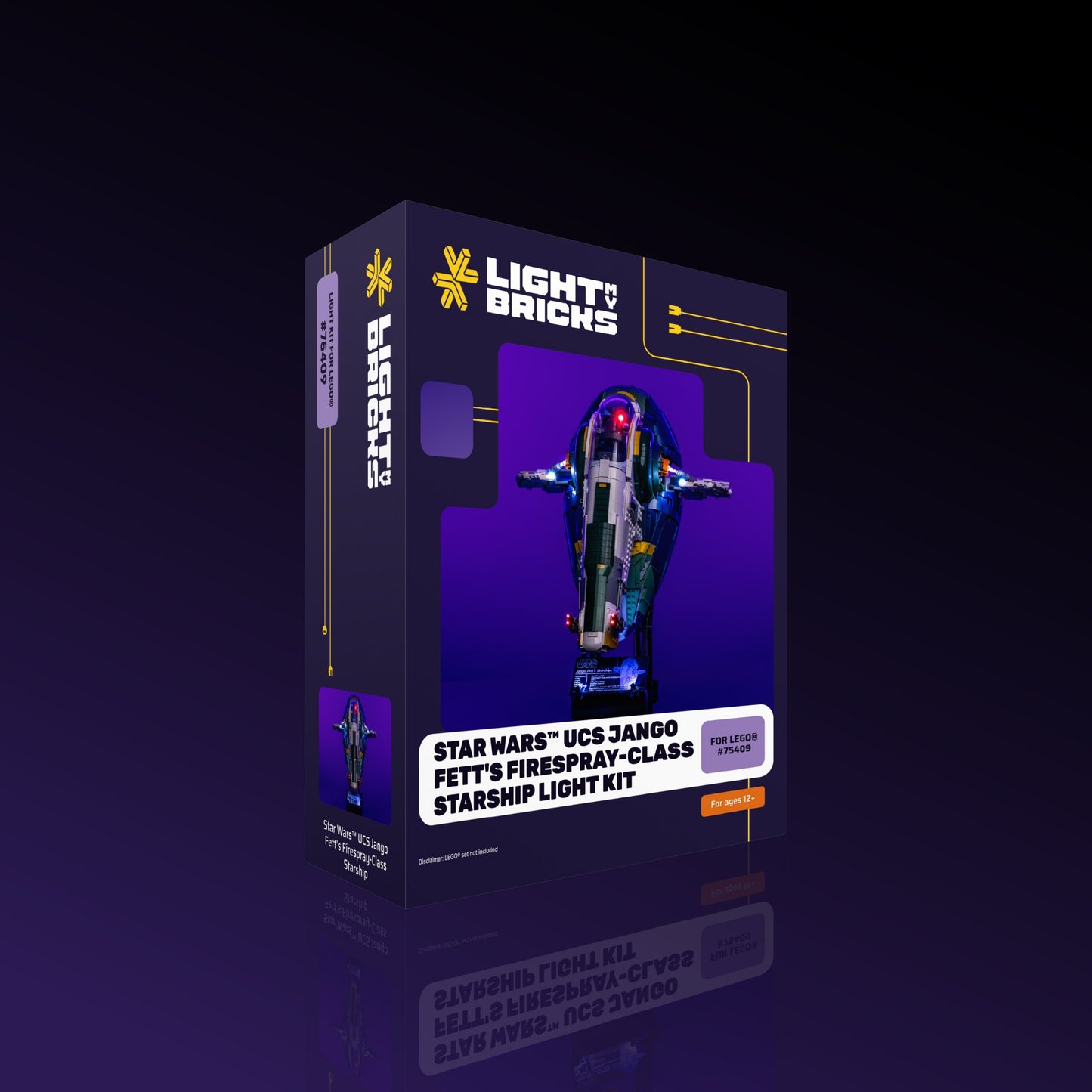 Light Kit for LEGO® Star Wars UCS Jango Fetts Firespray-Class Starship #75409