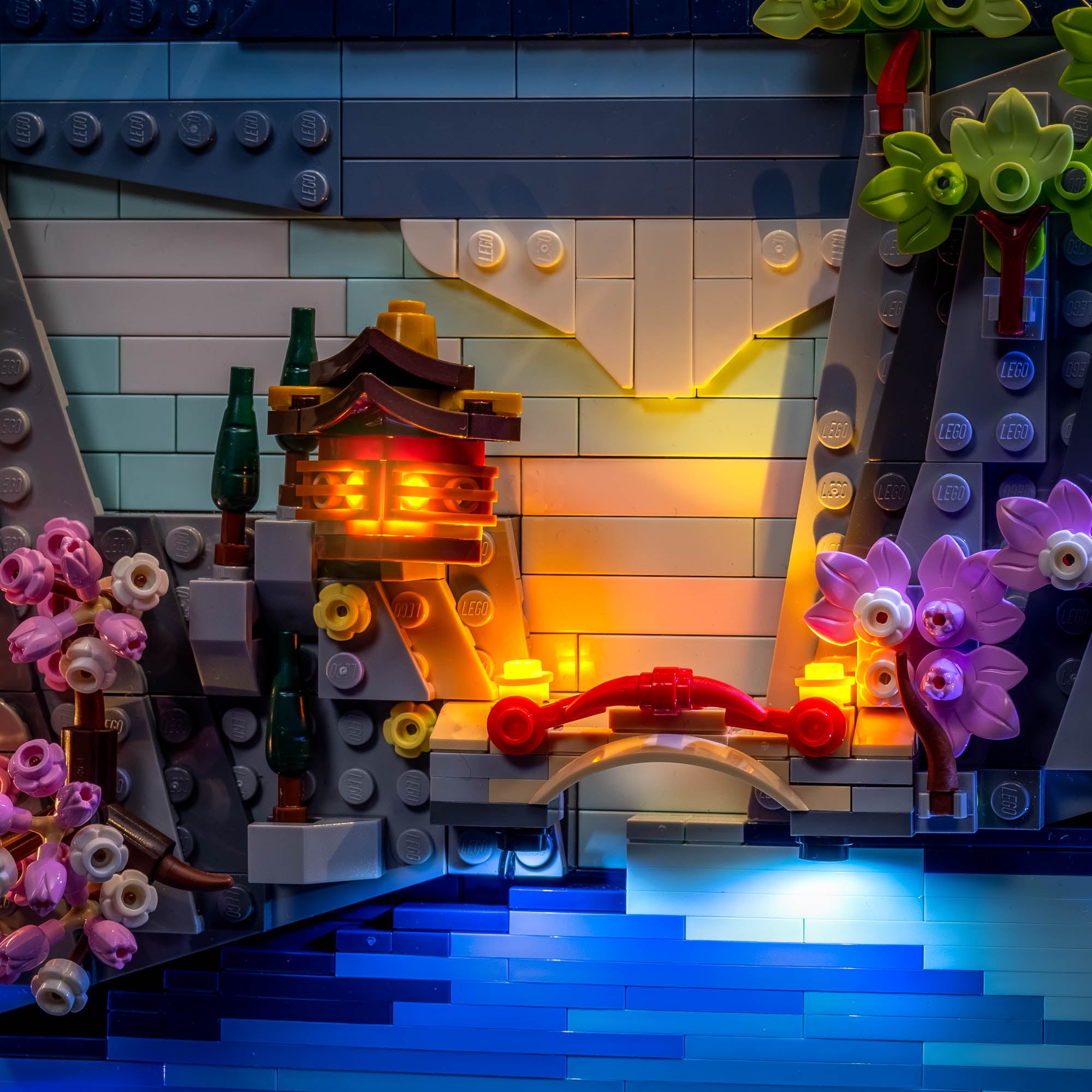 ⭐︎mi-mi⭐︎ 和装用バッグ　セット11.12.14.19 Light Kit for LEGO® Japanese Cherry Blossom Landscape #31218