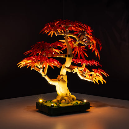 LEGO® Japanese Red Maple Bonsai Tree #10348 DIY Light Bundle