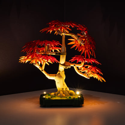 LEGO® Japanese Red Maple Bonsai Tree #10348 DIY Light Bundle