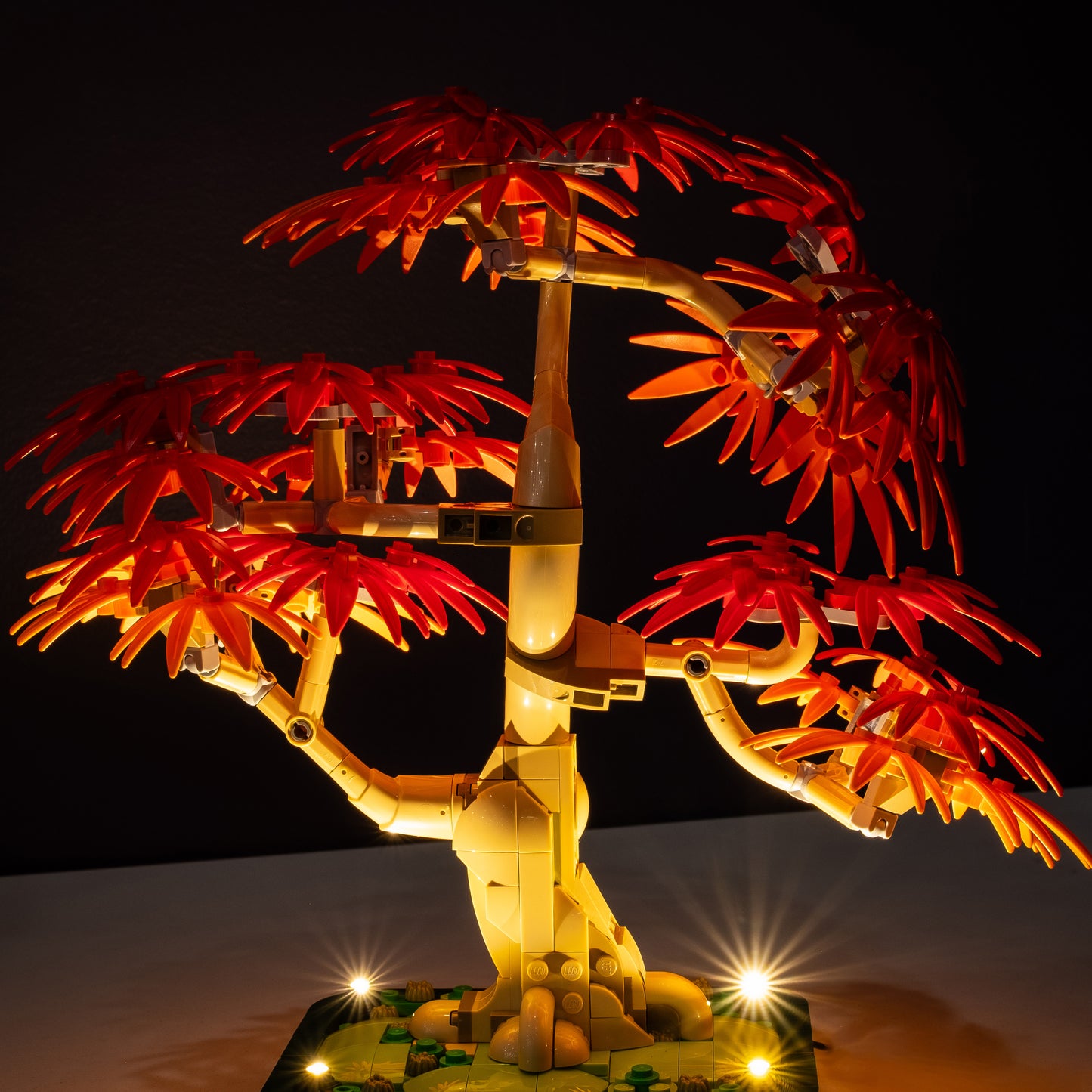LEGO® Japanese Red Maple Bonsai Tree #10348 DIY Light Bundle