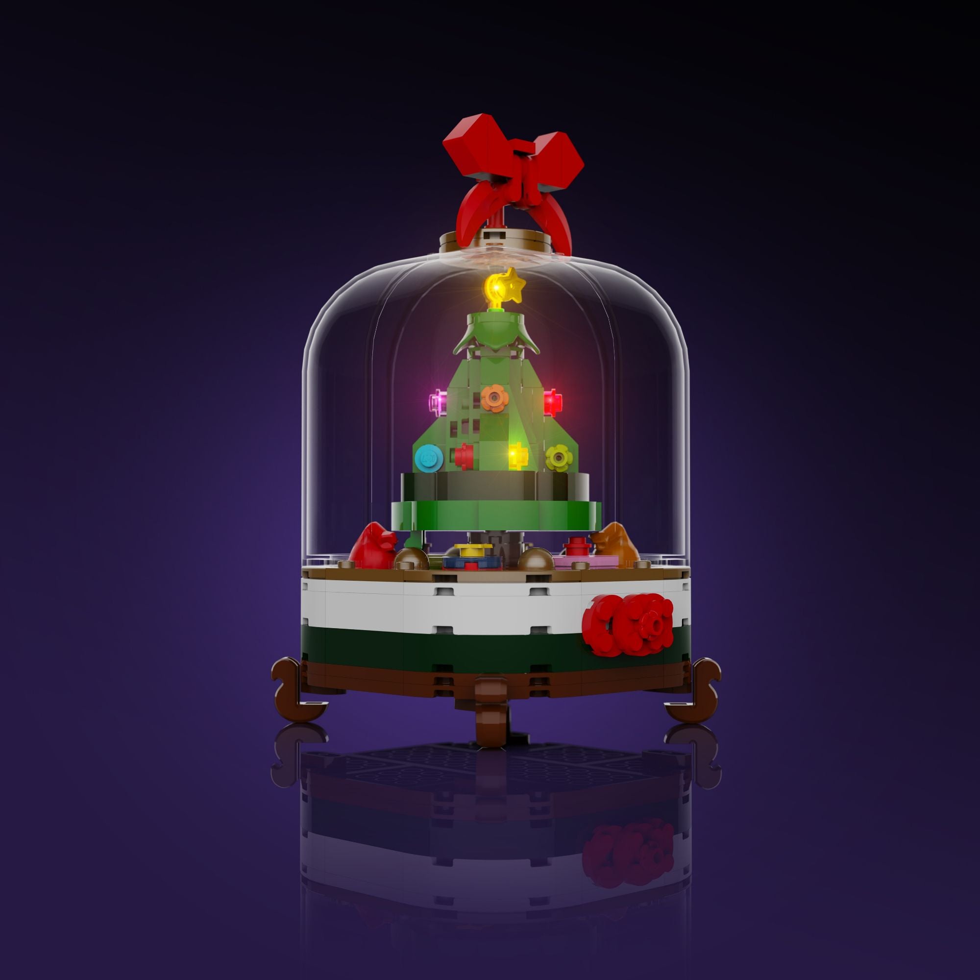 Light My Bricks™ Creations Snow Globe #10002 | Custom Bricks