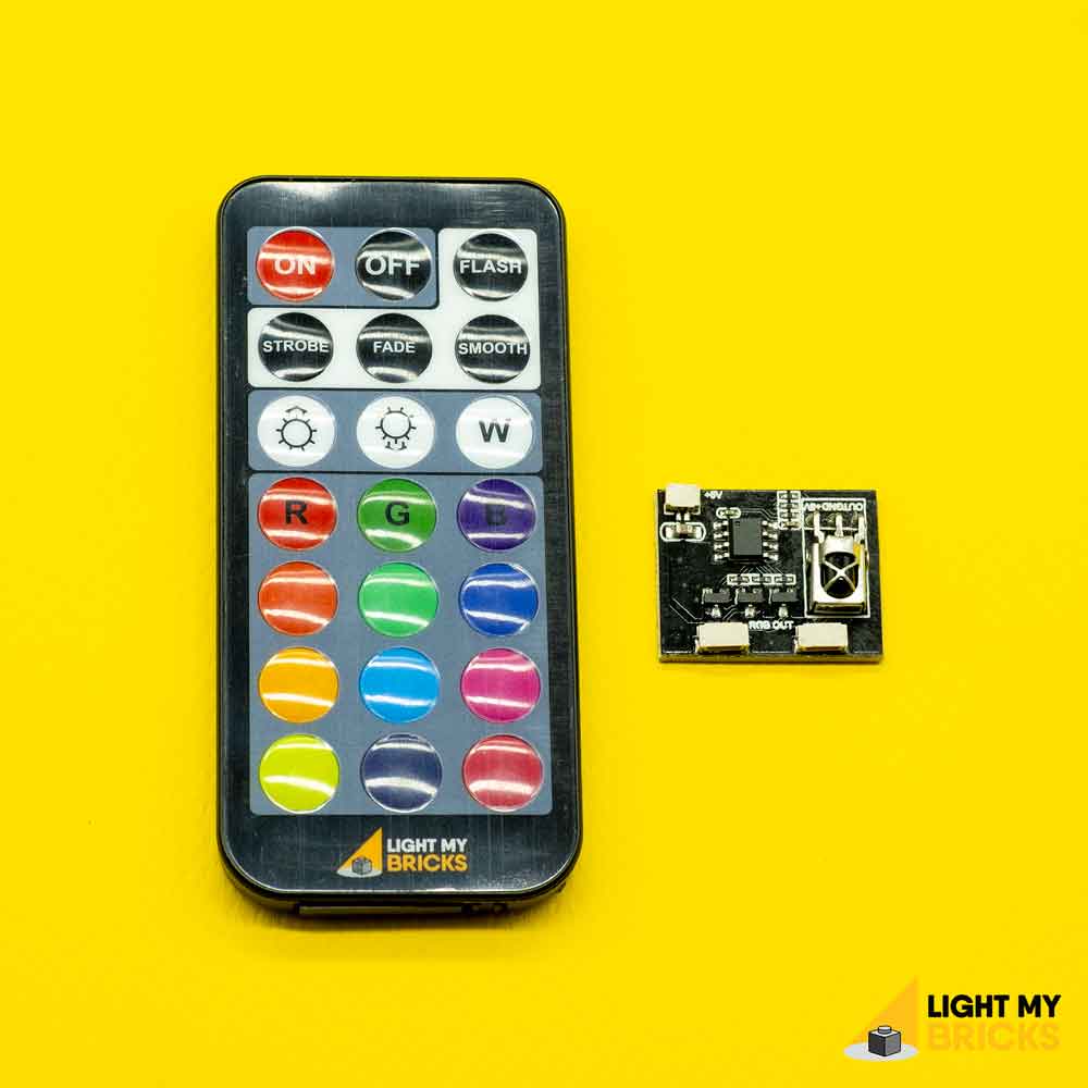 RGB IR Board and Remote Control Lego Light Kit Light My Bricks