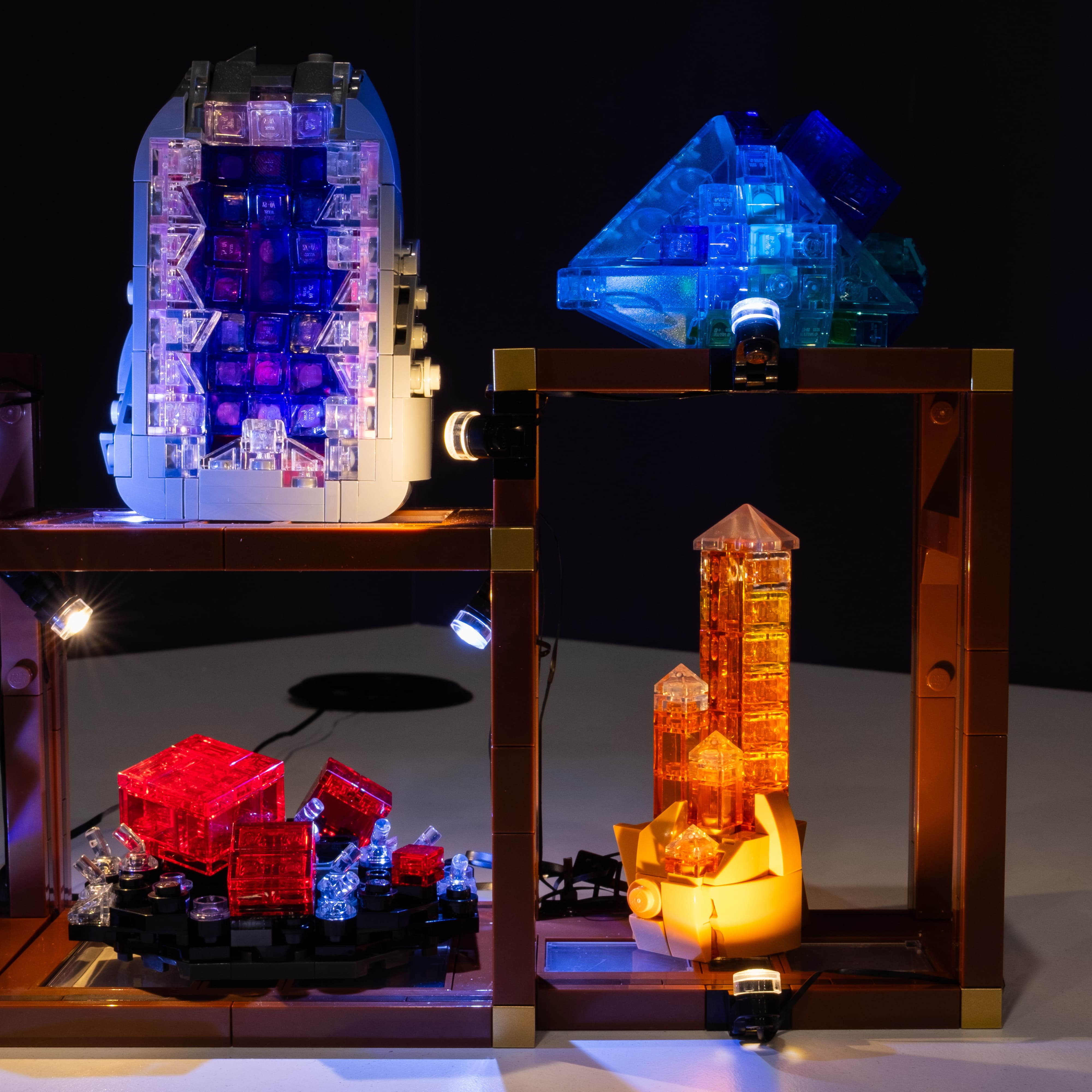 ステンドグラス　小さなまちの物語　2version LEGO® Mineral Collection #21362 DIY Light Bundle – Light My Bricks USA
