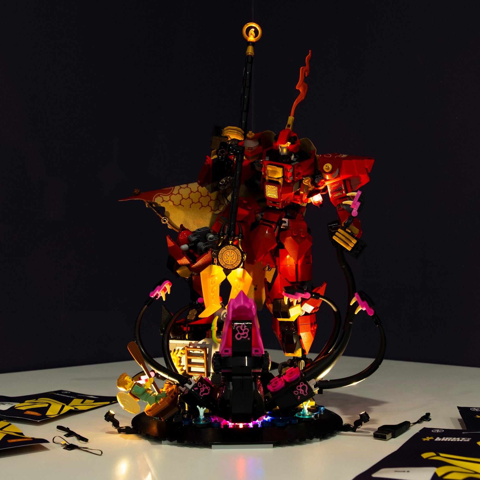 LEGO® NINJAGO The Fire Knight Mech #71846 DIY Light Bundle – Light