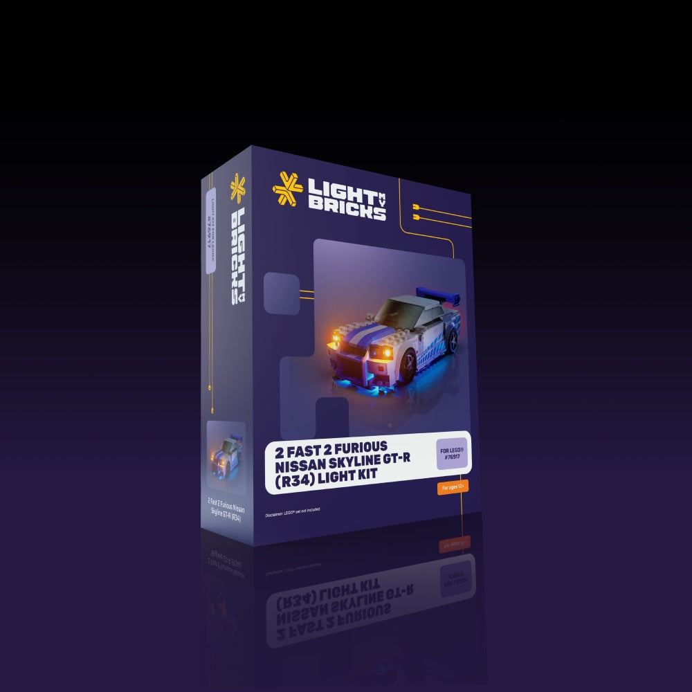【よっしー】エフェクトツアー 15p LMB 2.0 Light Kit for LEGO Speed Champions 2 Fast 2 Furious Nissan