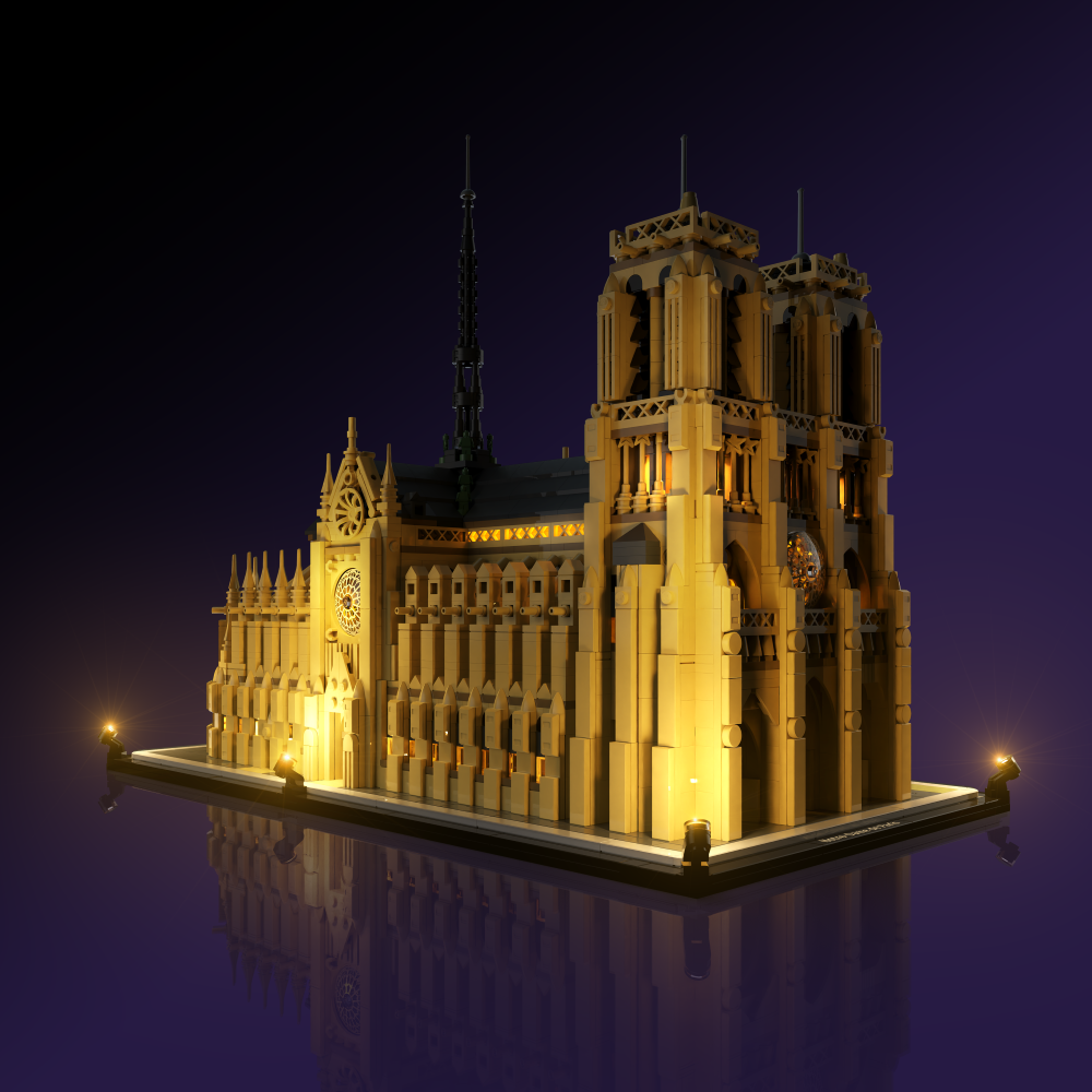 LMB 2.0 Light Kit for LEGO® Notre-Dame de Paris #21061