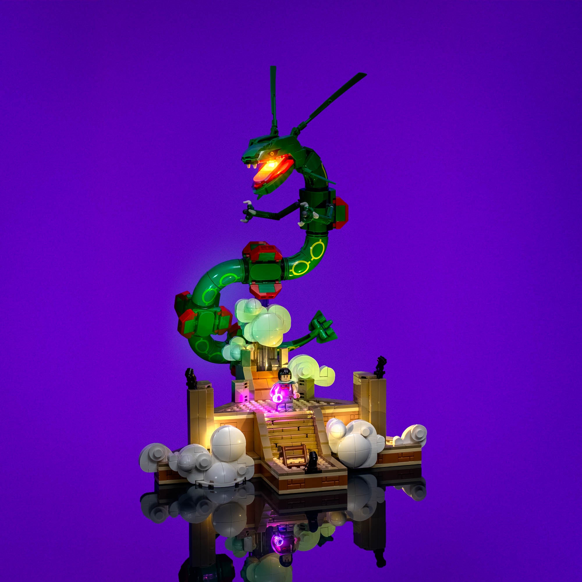 Light Kit for LEGO® Pokémon™ Rayquaza #72168 | Light My Bricks
