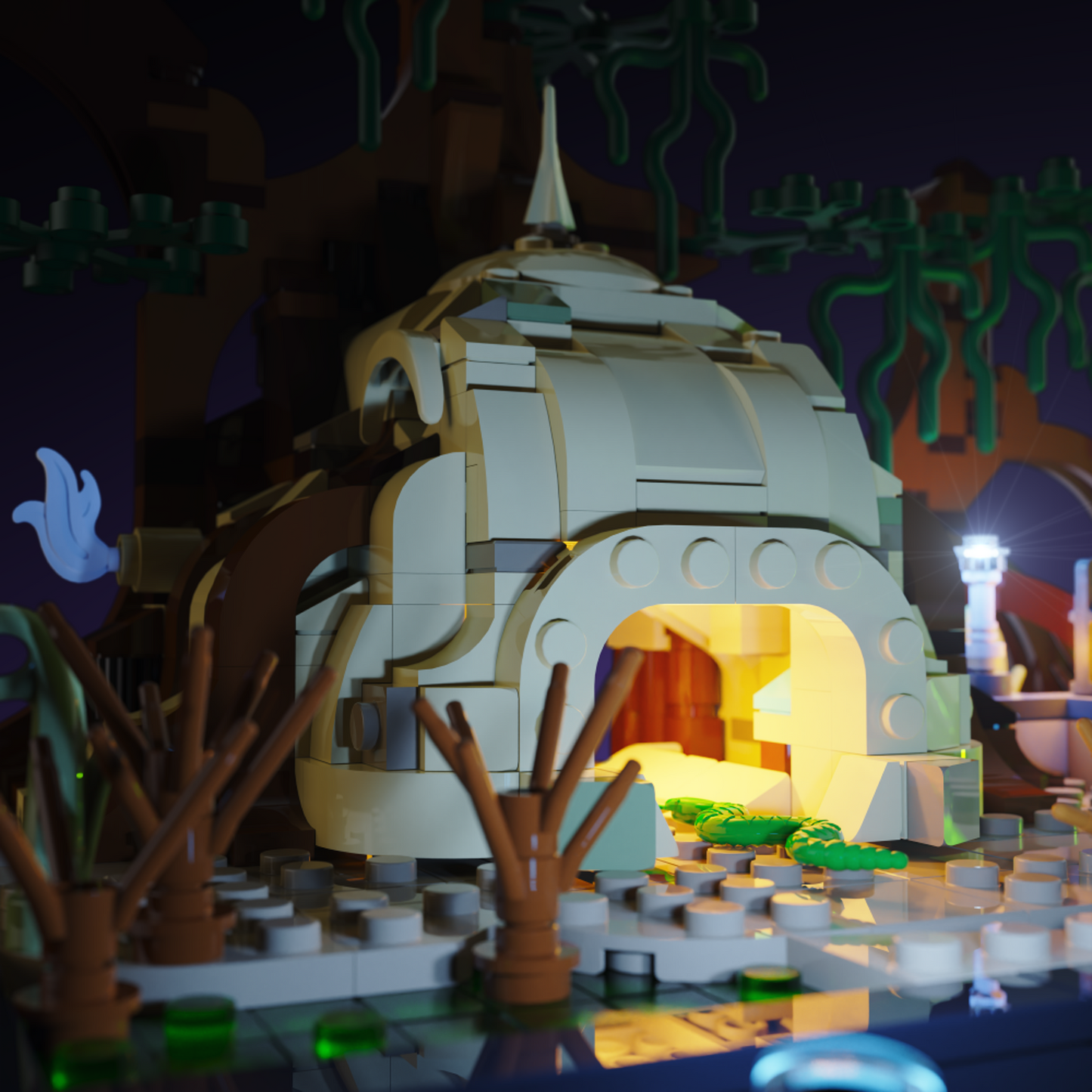 Light Kit for LEGO® Star Wars Dagobah Jedi Training Diorama #75330