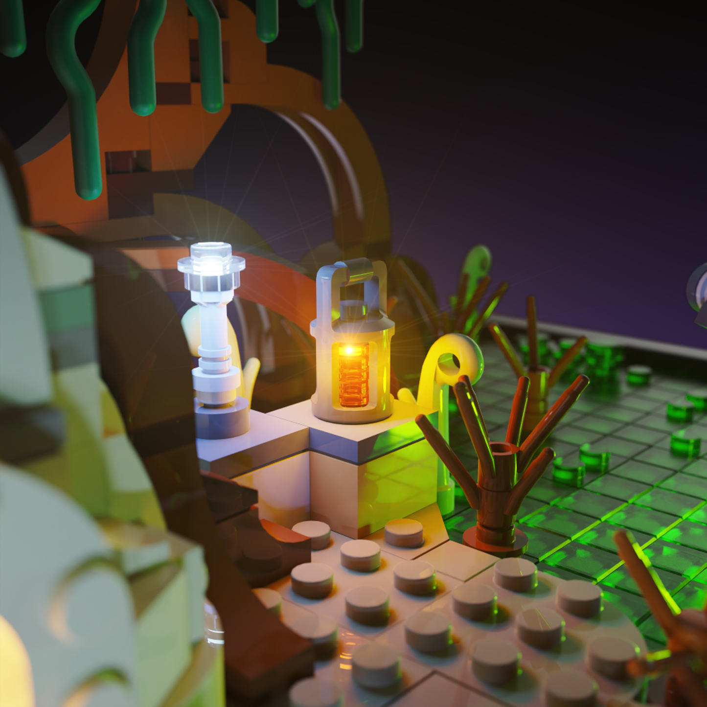 Light Kit for LEGO® Star Wars Dagobah Jedi Training Diorama #75330