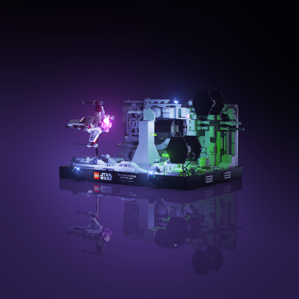 LMB 2.0 Light Kit for LEGO® Star Wars Death Star Trench Run Diorama #75329