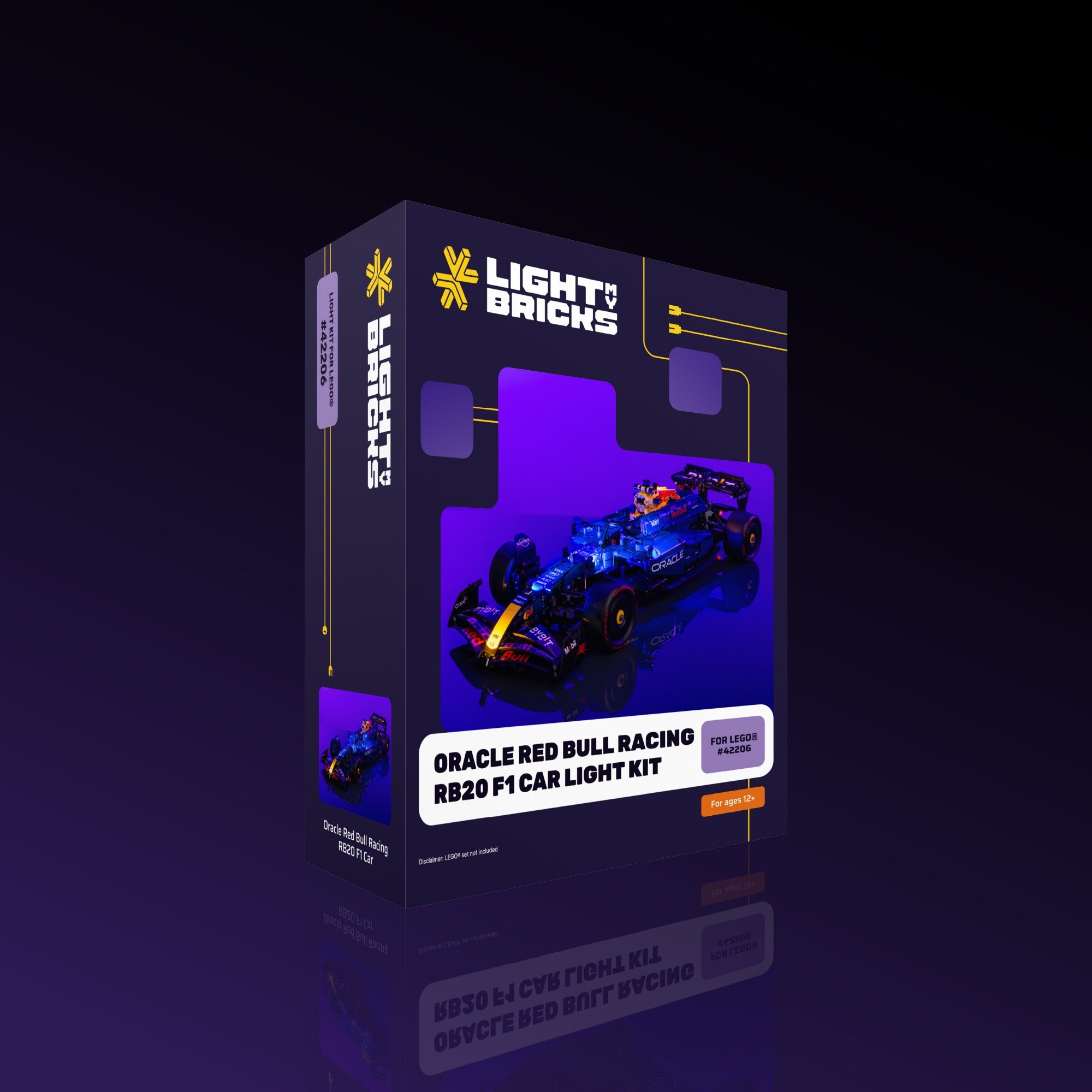 LMB 2.0 Light Kit for LEGO Oracle Red Bull Racing RB20 F1 Car