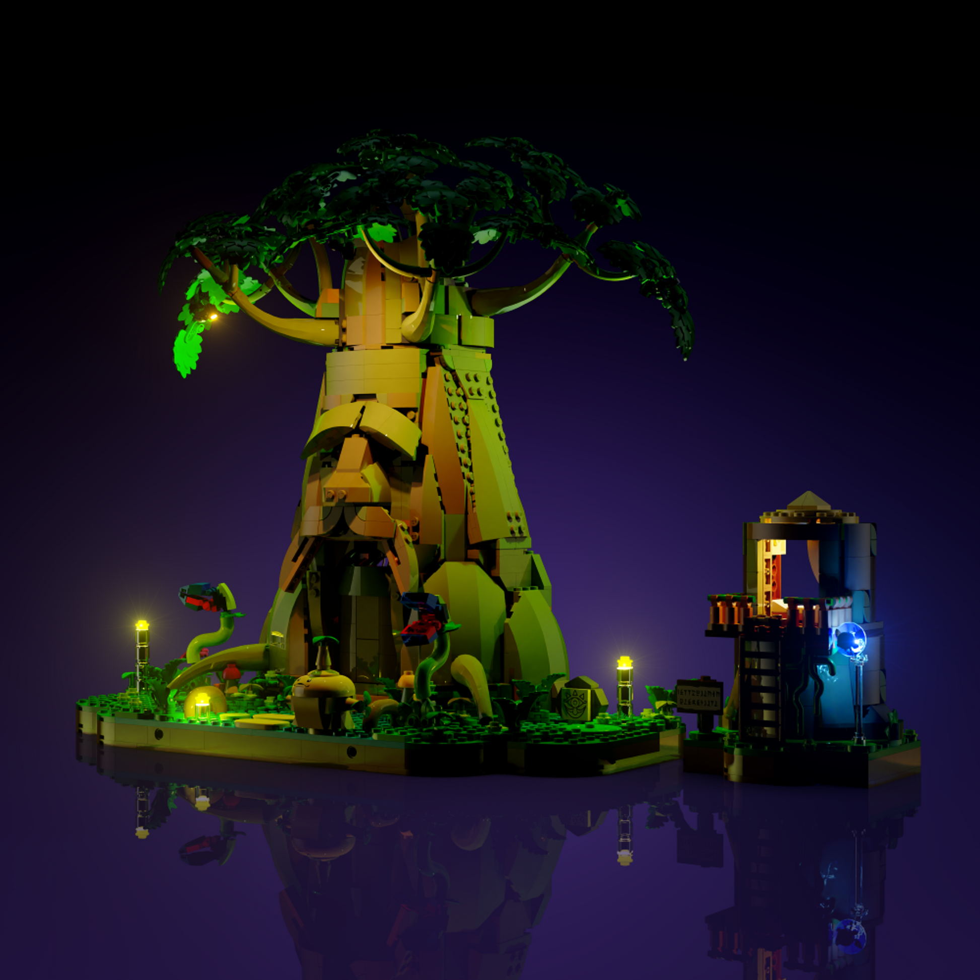 LMB 2.0 Light Kit for LEGO The Legend of Zelda Great Deku Tree 2