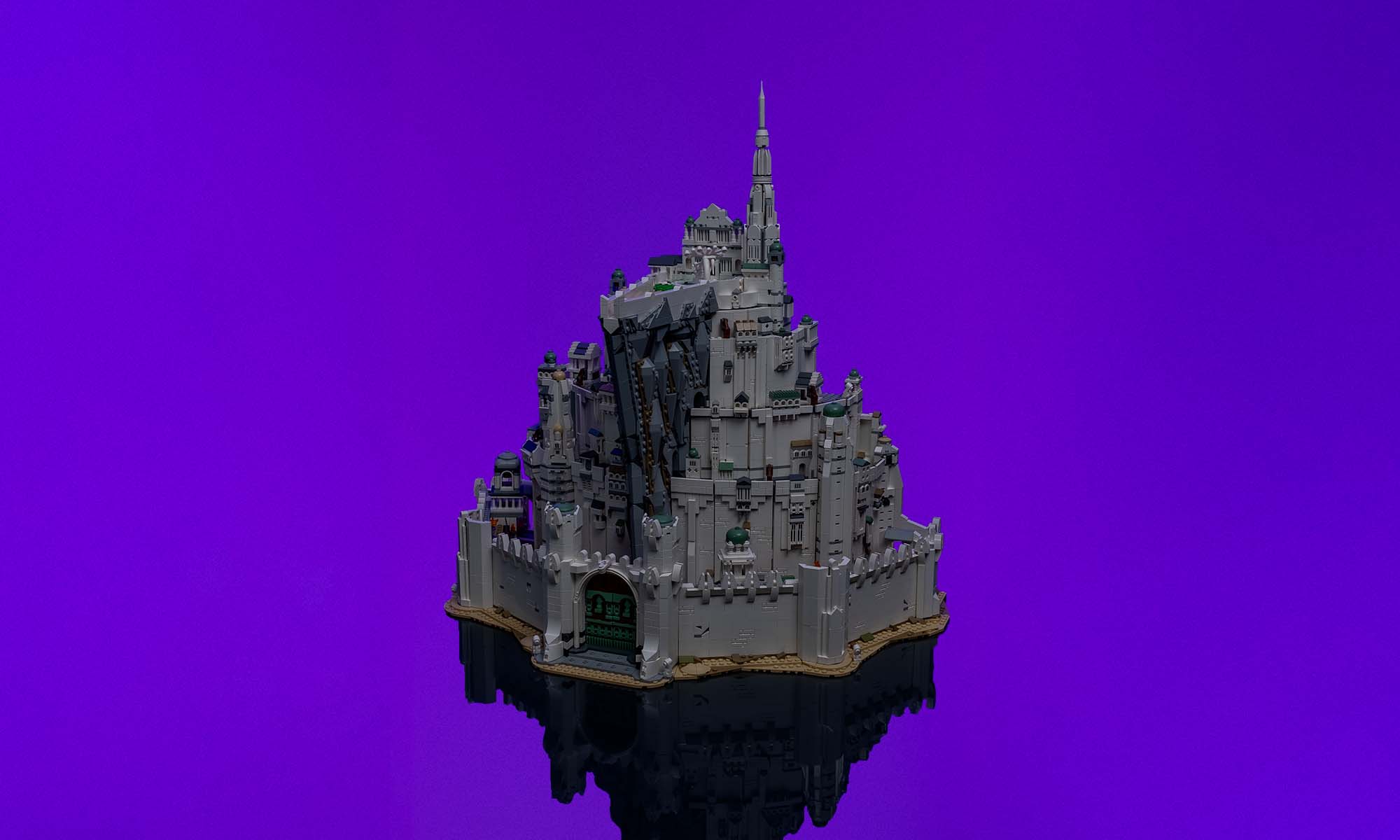 Minas Tirith mit ausgeschalteter Beleuchtung