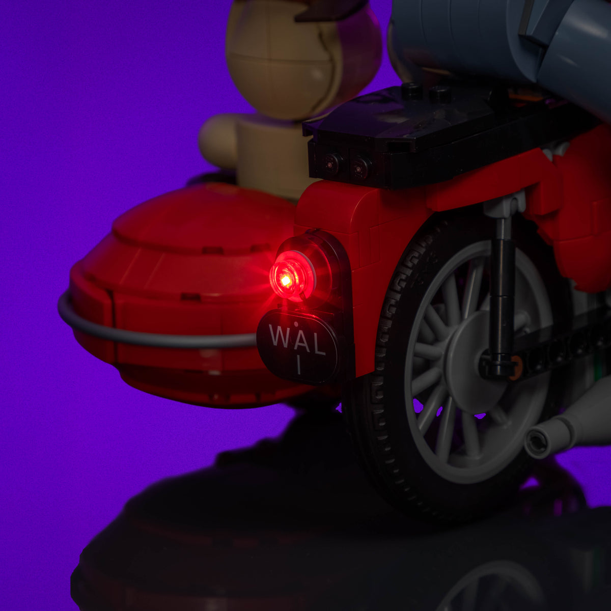 Feu arrière rouge illuminé sur LEGO® Wallace & Gromit