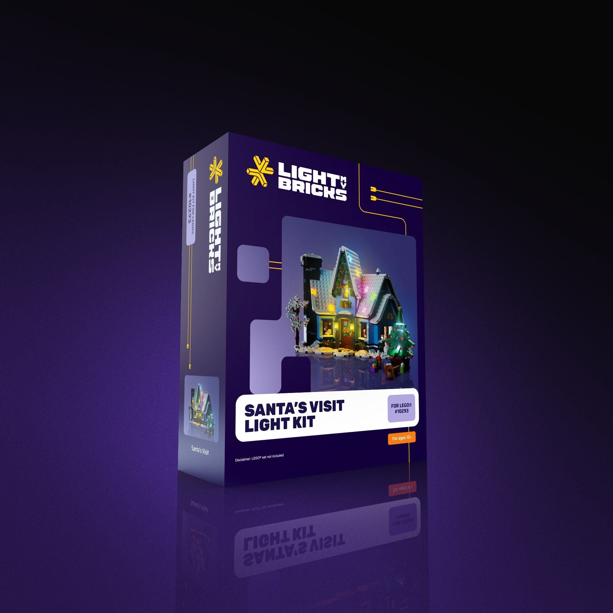 LMB 2.0 Light Kit for LEGO Santa's Visit #10293 | Light My Bricks