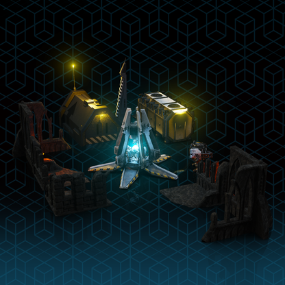 LMB Hobbies Tabletop Terrain Model Kit Light Pack