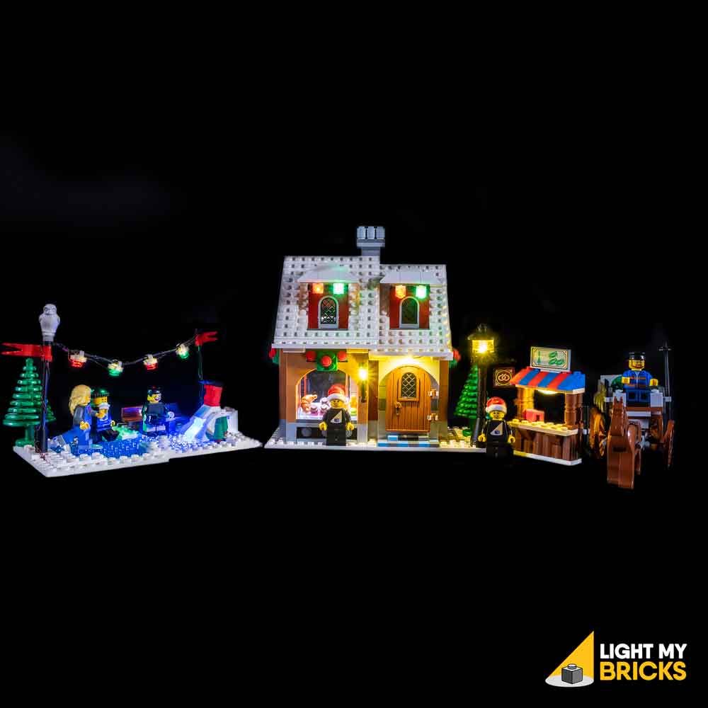 Gennemsigtig rod Indkøbscenter LEGO® Winter Village Bakery 10216 Light Kit – Light My Bricks USA