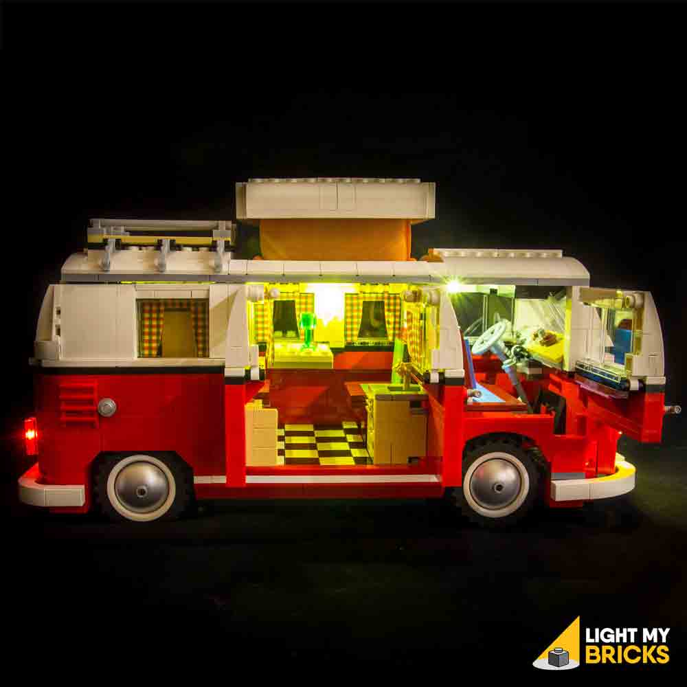 dvs. brud Vejrudsigt LEGO® Volkswagen T1 Camper Van 10220 Light Kit – Light My Bricks USA