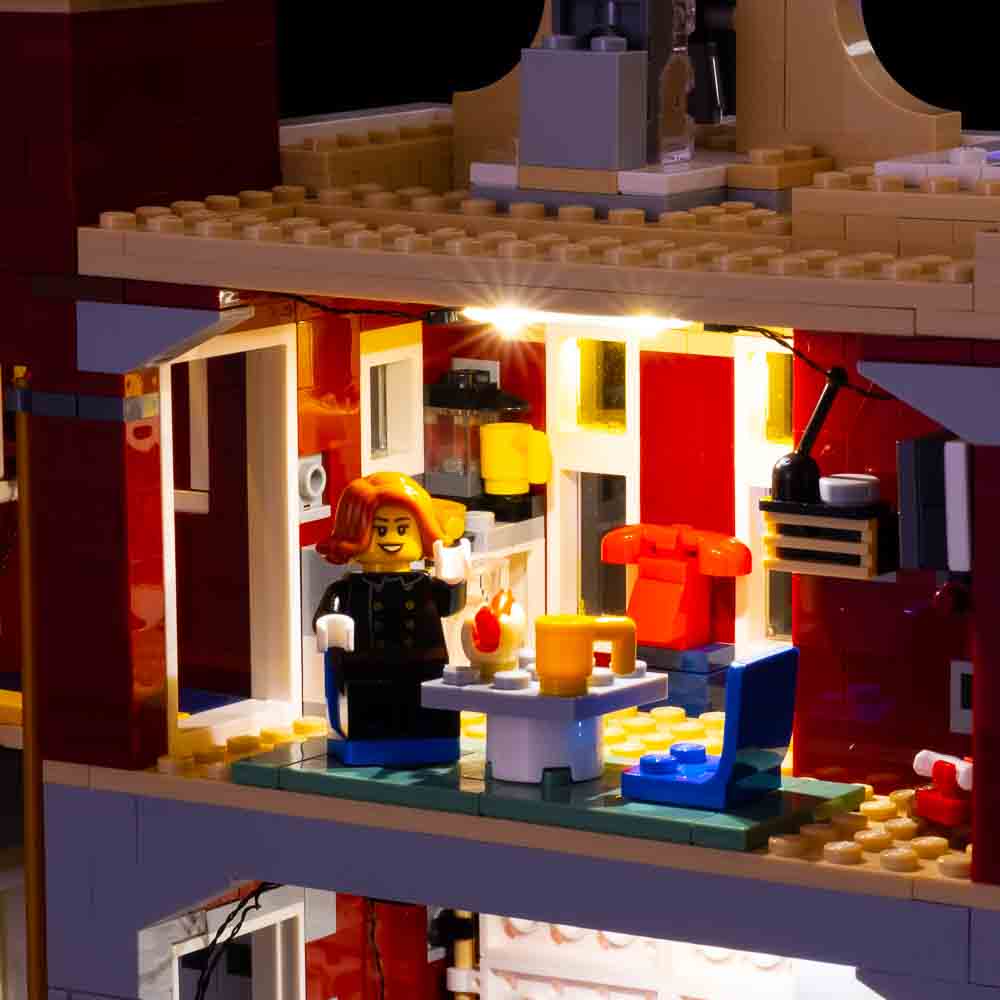 jern med undtagelse af Mark LEGO® Winter Village Fire Station 10263 Light Kit – Light My Bricks USA