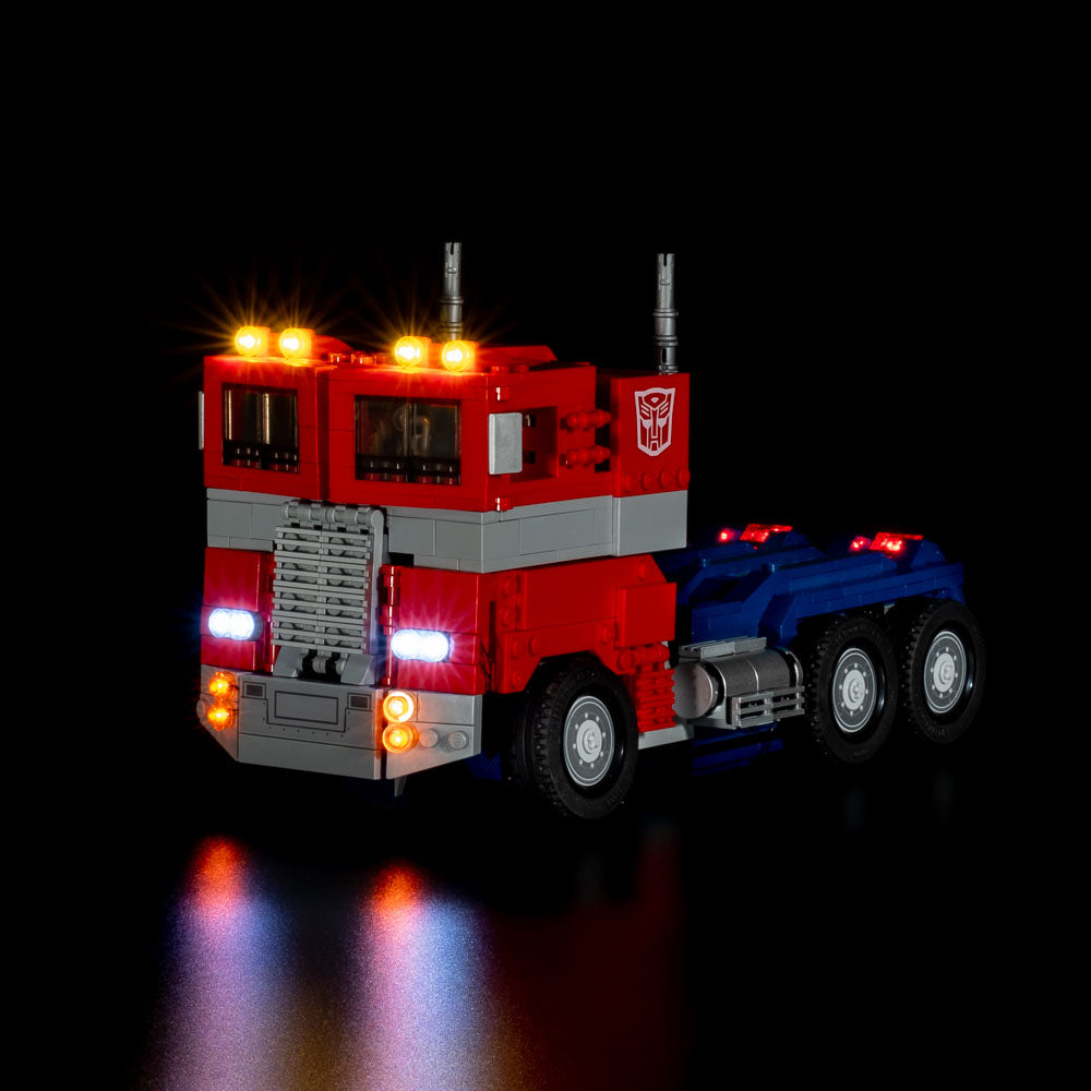 Welkin DC LED Light Kit for Lego Transformers Optimus Prime 10302  Convertible Building Set, USB Connecting Lighting Set Compatible with Lego  10302