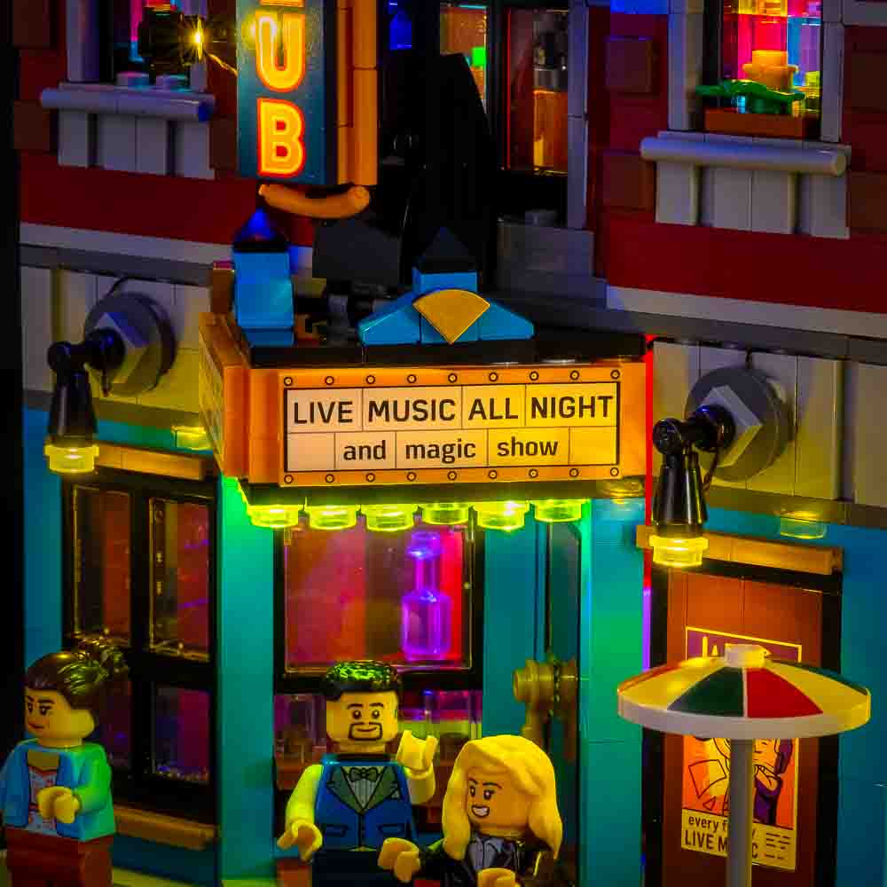 Kit d'éclairage LED pour Lego-10312 Icons Le Club de Jazz Modèle de Blocs  de Construction Jeu de lumière LED Compatible avec Le mo - Cdiscount Jeux -  Jouets