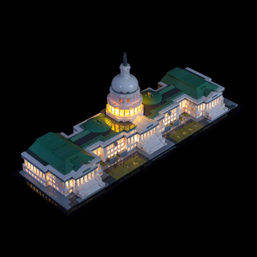 tilbagemeldinger Dwelling Lavet af LEGO® United States Capitol Building #21030 Light Kit – Light My Bricks USA