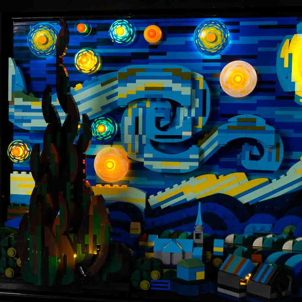 Vincent Van Gogh - The Starry Night #21333 Light Kit - Lego Light Kit - Light My Bricks