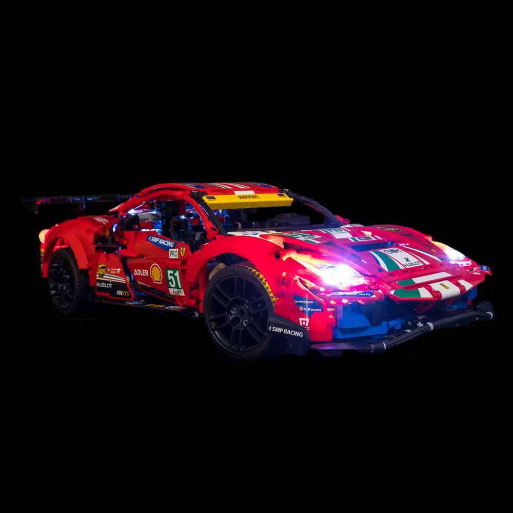værksted punktum taske LEGO® Ferrari 488 GTE 42125 Light Kit – Light My Bricks USA