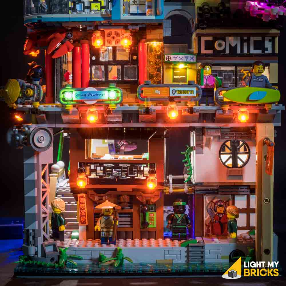 Virkelig Postkort i tilfælde af LEGO® Ninjago City 70620 Light Kit – Light My Bricks USA