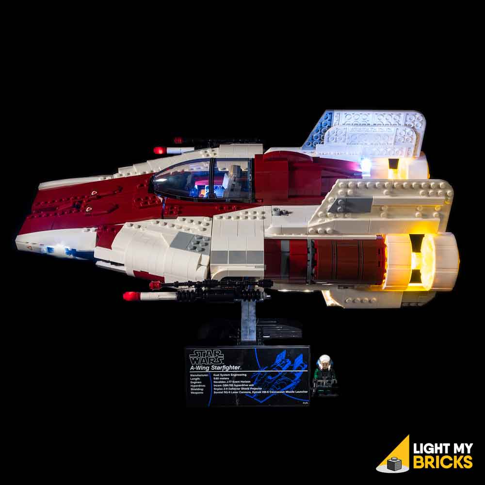 Pounding Kvittering Hummingbird LEGO® Star Wars UCS A-Wing Starfighter 75275 Light Kit – Light My Bricks USA