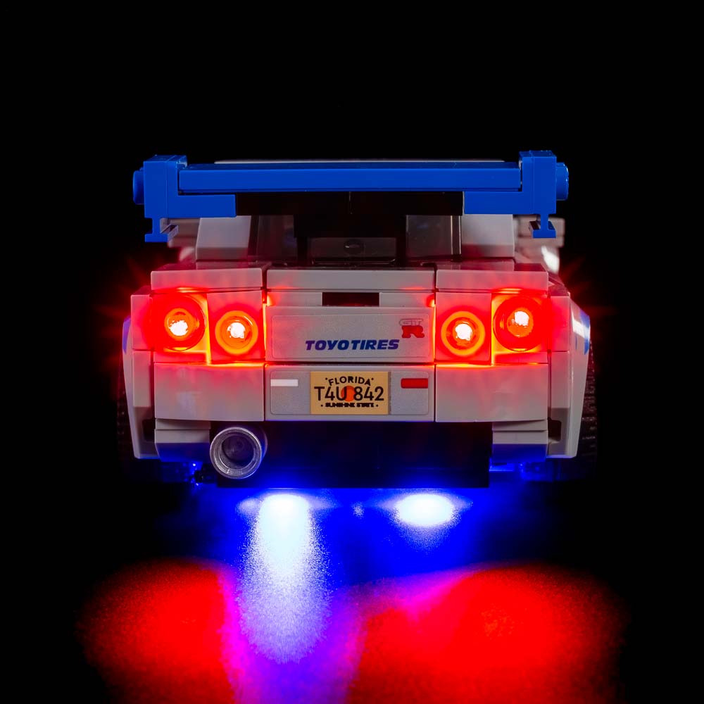 Speed Champions Nissan Skyline GT-R (R34) #76917 Light Kit - Lego Light Kit - Light My Bricks