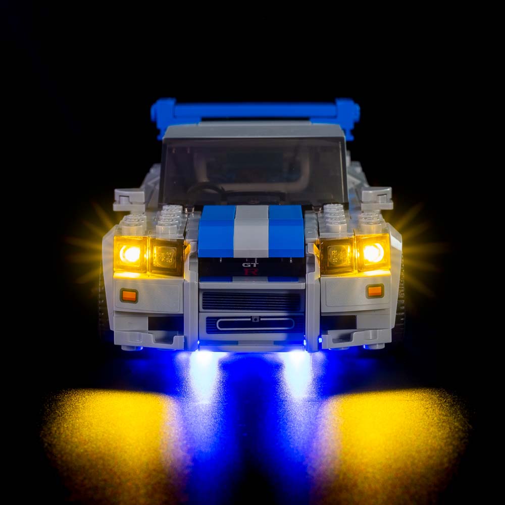 Speed Champions Nissan Skyline GT-R (R34) #76917 Light Kit - Lego Light Kit - Light My Bricks